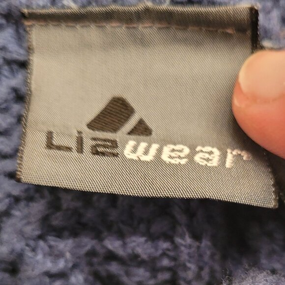 Vintage Lizwear Women’s Turtleneck Sweater Blue Pullover Knit Long Sleeve Medium - Picture 3 of 5